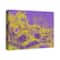 Purple &#x26; Gold Mask Canvas Wall Art